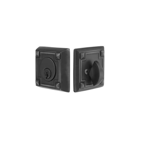 Emtek Flat Black Deadbolt 8454US19 8454US19